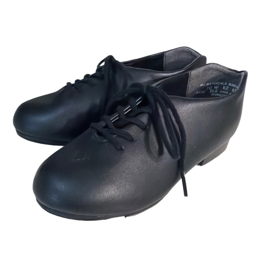 Capezio Tic Tap Toe Shoes 443C Toddlers SIZE 10W Black Tap‎ Dancing Shoes Child